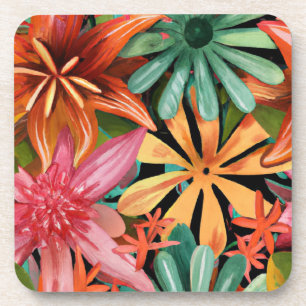 Porta-copo tropical/havaiano/floral/flor