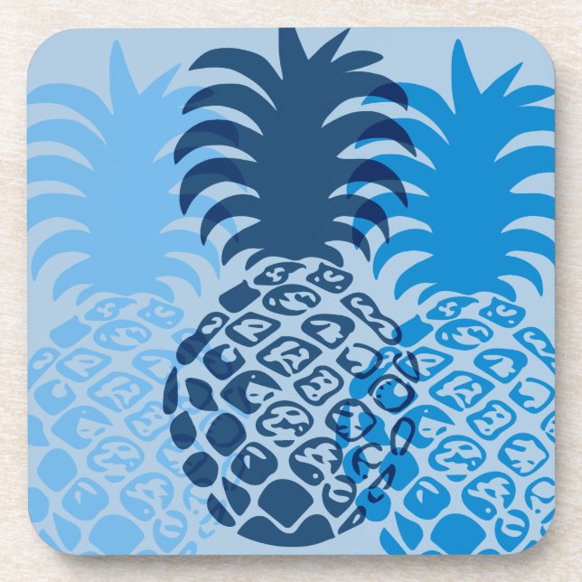 Porta-copo Tropical Hawaiana de Momona Pineapple (Frente)