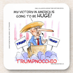 Porta-copo Trumpnocchio Coisas Divertidas de Donald Trump