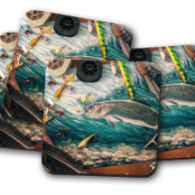 Trutas & Lures Rustic | Portas copos De Cortiça De