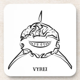 Porta-copo Tubarão-branco-Excelente-tribal preto e branco