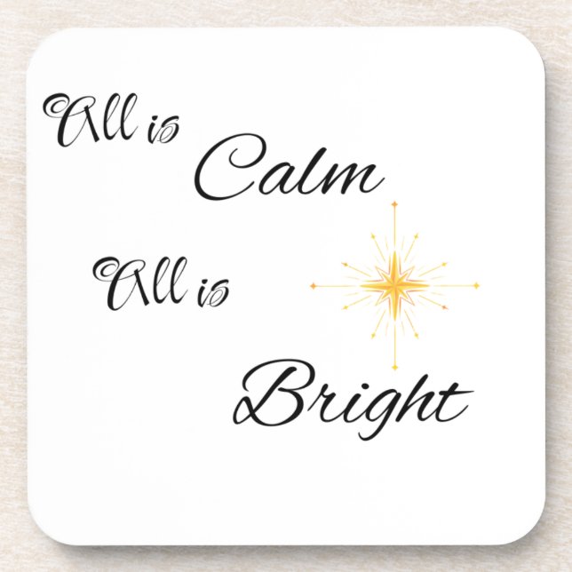 Porta-copo Tudo é Calmo Tudo é Brilhante (Frente)