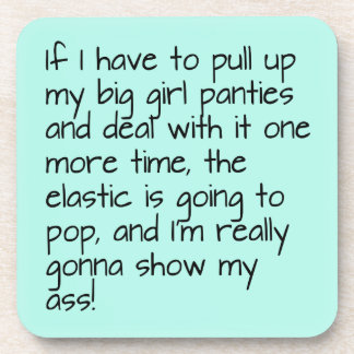 Porta-copo Turquesa Coloca Panecas Grandes Palavras Entretend