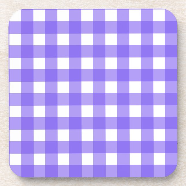 Porta-copo Turwinkle e gingham branco (Frente)