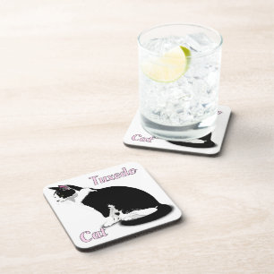 Porta-copo Tuxedo preto e branco personalizado