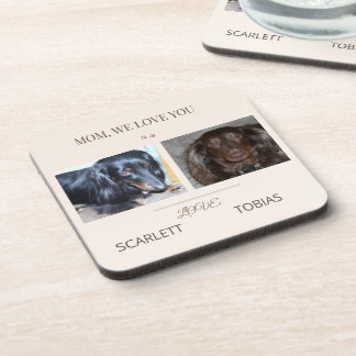 Porta-copo Two Paws Bring Love to Mom's Table