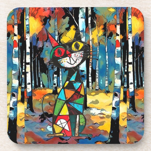 Porta-copo Um Dia Abstrato (Frente)