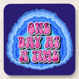 Porta-copo Um dia de cada vez Geode 12 Etapas AA Slogan de re