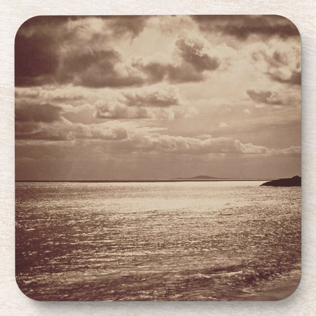 Porta-copo Um efeito do Sun, Normandy c.1857 (foto do sepia (Frente)