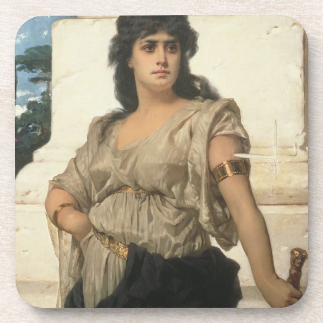 Porta-copo Um guerreiro justo (óleo em canvas) (Frente)