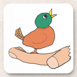 Porta-copo Um pássaro na mão vale dois no mato