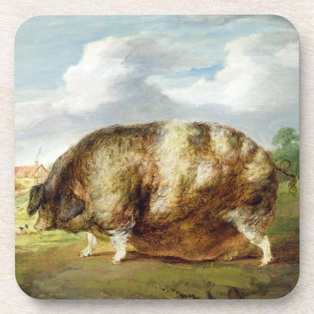 Porta-copo Um ponto velho de Gloucestershire (óleo no painel) (Frente)