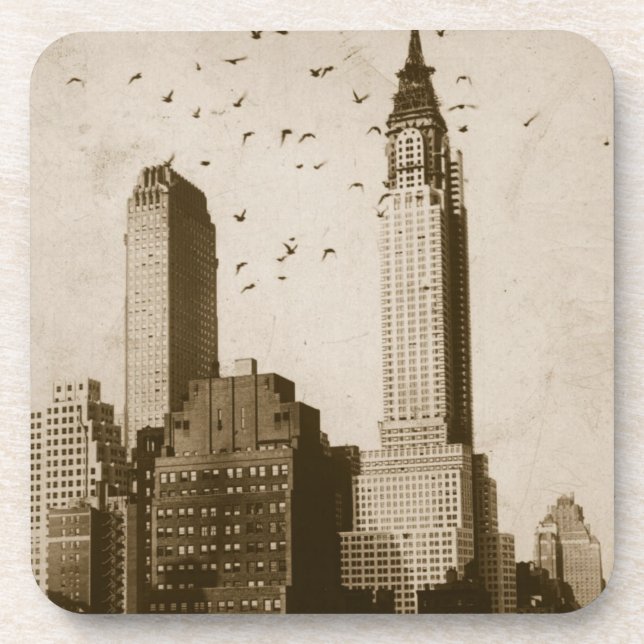 Porta-copo Um rebanho do voo dos pássaros (Frente)