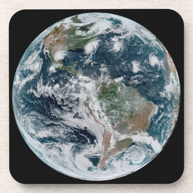 Porta-copo Uma Cadeia De Ciclones Tropicais (Frente)