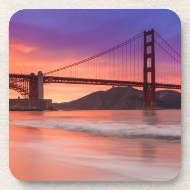 Porta-copo Uma captação de golden gate bridge de San (Frente)