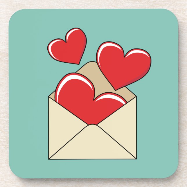 Porta-copo Uma Carta de Amor (Frente)