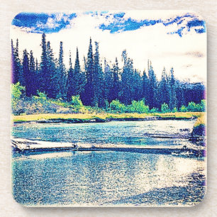 Porta-copo Uma Floresta Selvagem Canadense Majestosa. Compre