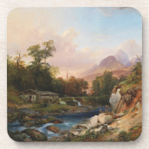 Uma paisagem de montanha com um Smithy