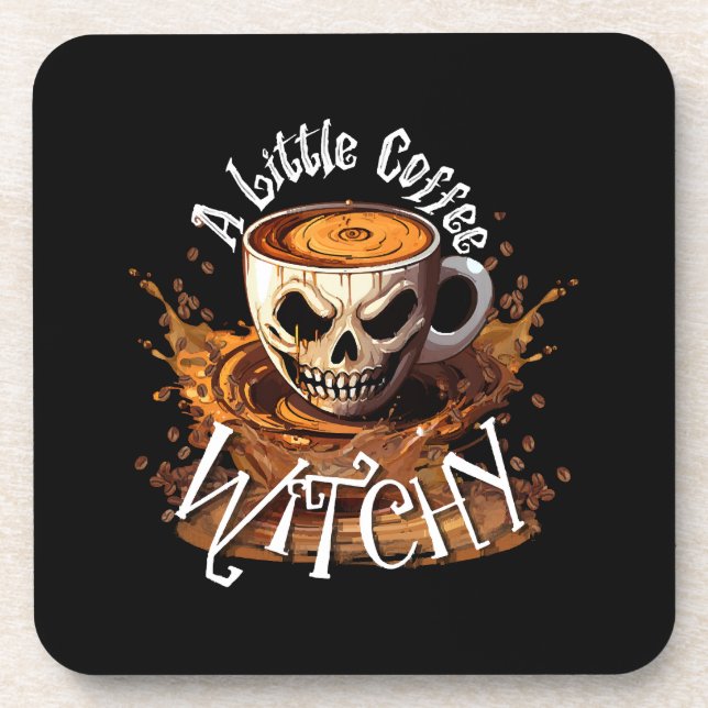 Porta-copo Uma Pequena Bruxa do Café (Frente)