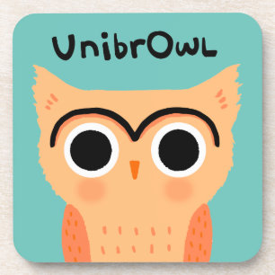 Porta-copo UnibrOwl Unibrow Owl   Coruja-de-sobrancelhas-grac