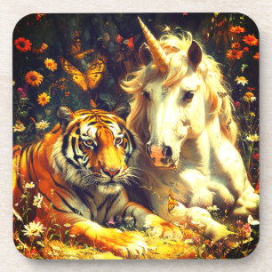 Porta-copo Unicórnio e Tigre