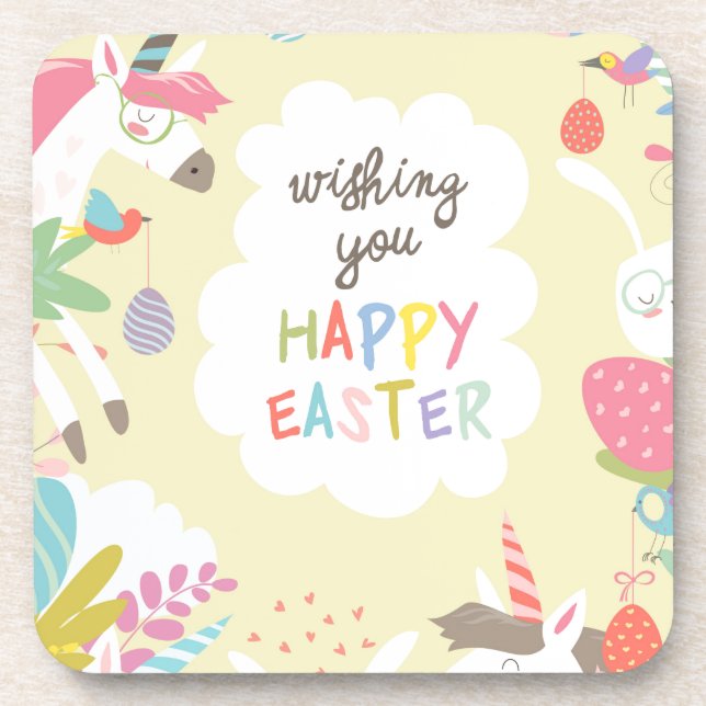 Porta-copo unicórnio páscoa (Frente)