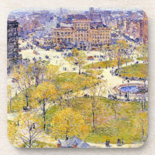 Porta-copo Union Square em Primavera por Frederick Childe Has