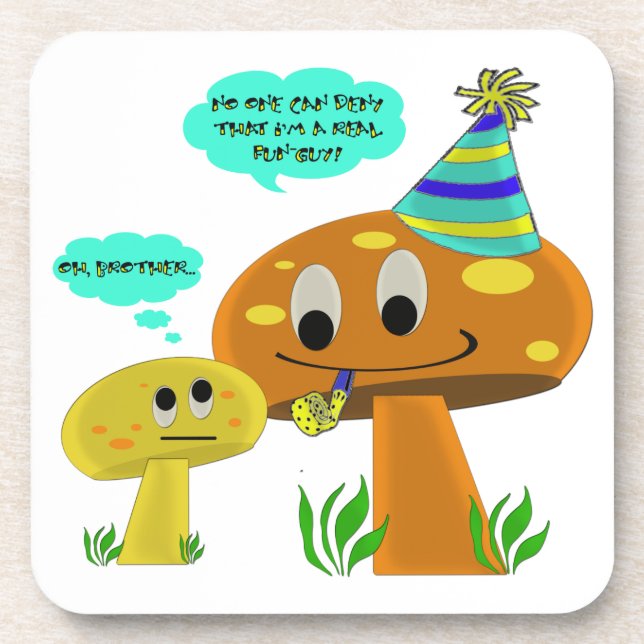 Porta-copo Uns desenhos animados reais do cogumelo da (Frente)