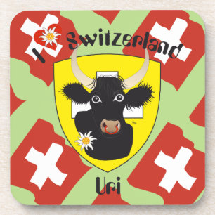 Porta-copo Uri Suíça Suisse Svizzera base para copos de