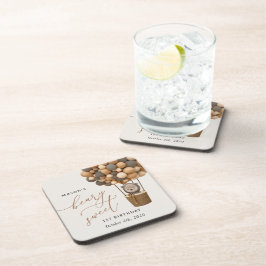 Porta-copo Urso Bastante, Balões Marrons, Primeiro Aniversári