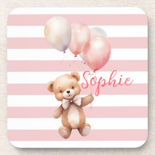 Porta-copo Urso Bonito de Rosa