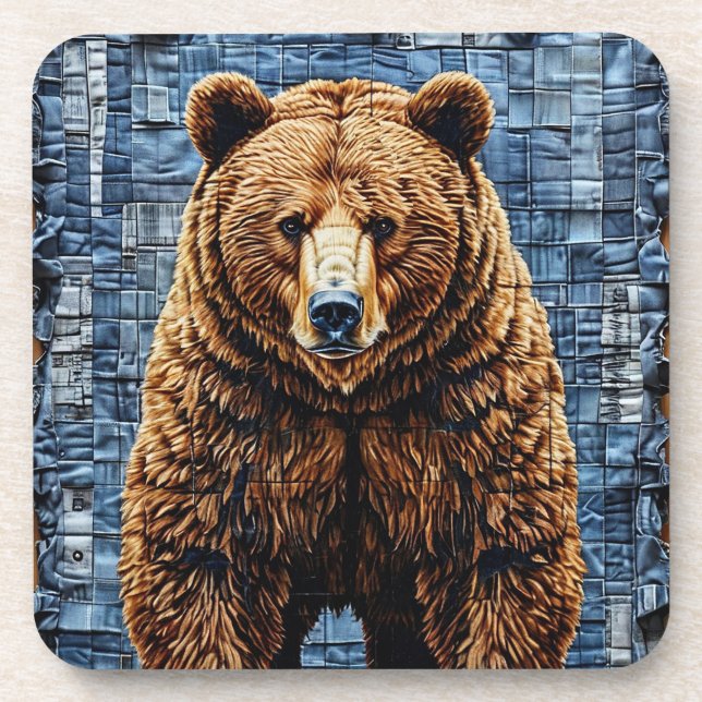 Porta-copo Urso-grizzly (Frente)