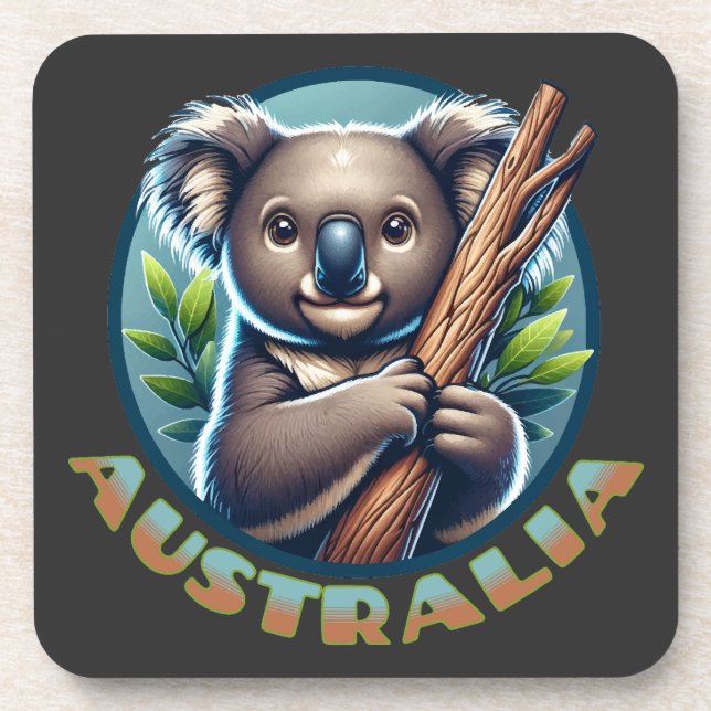 Porta-copo Urso Koala Australiano (Frente)