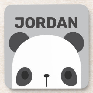 Porta-copo Urso Panda Bonito com Nome Personalizado