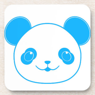 Porta-copo Urso Panda de Kawaii Azul