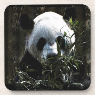 Porta-copo Urso Panda Gigante Fofo com Folhas de Bambu Delici