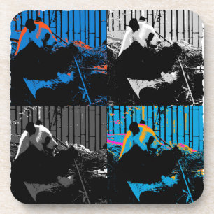 Porta-copo Urso Panda Multi-painel de Design de Arte Moderna