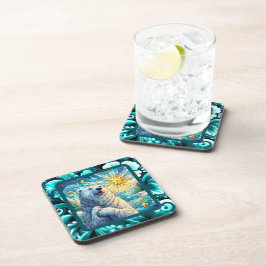 Porta-copo Urso Polar Cinzento Grátis Vidro Escondido