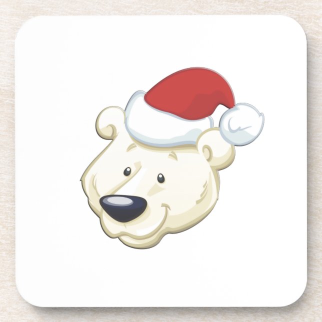 Porta-copo Urso Polar de Natal (Frente)