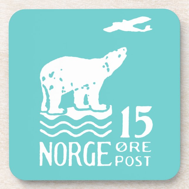 Porta-copo Urso Polar Norueguês 1925 (Frente)