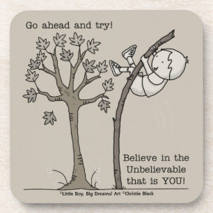 Porta-copo Vá em frente e tente