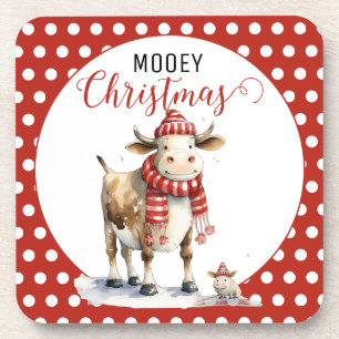 Porta-copo Vaca de Natal Trocadilho