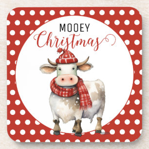 Porta-copo Vaca de Natal Trocadilho