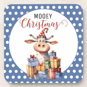 Porta-copo Vaca de Natal Trocadilho