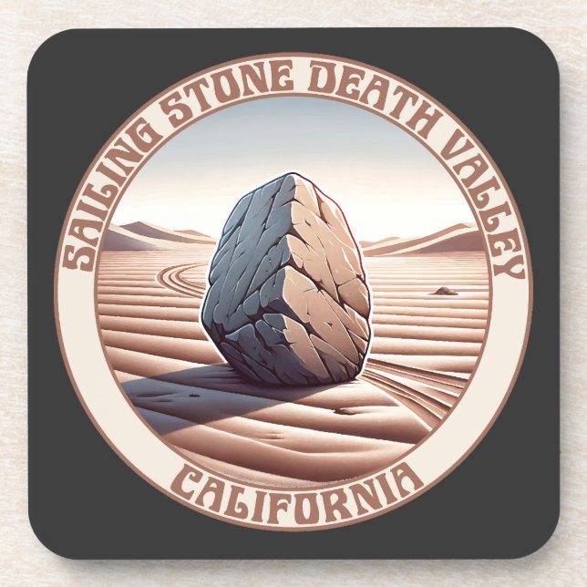 Porta-copo Vale da Morte da Pedra de Navegação na Califórnia (Frente)