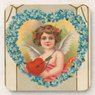 Porta-copo Valentine Antigo, Stecher Litho Company, cerca de 