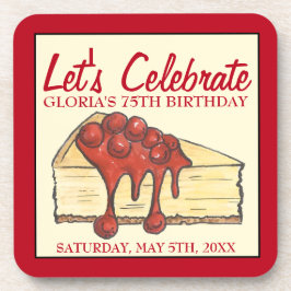 Porta-copo Vamos Celebra Aniversário do Dessert Cherry Cheese