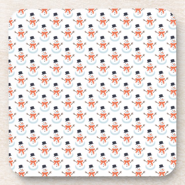 Porta-copo Vamos faz um boneco de neve! (Frente)