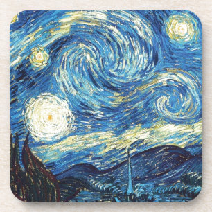 Porta-copo Van Gogh a arte 1889 do vintage da noite estrelado