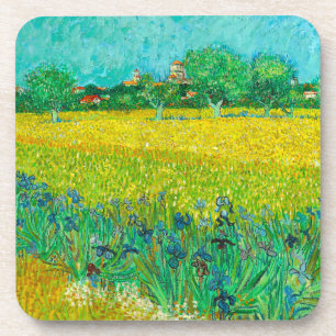 Porta-copo Van Gogh Field com Irrises Perto de Arles